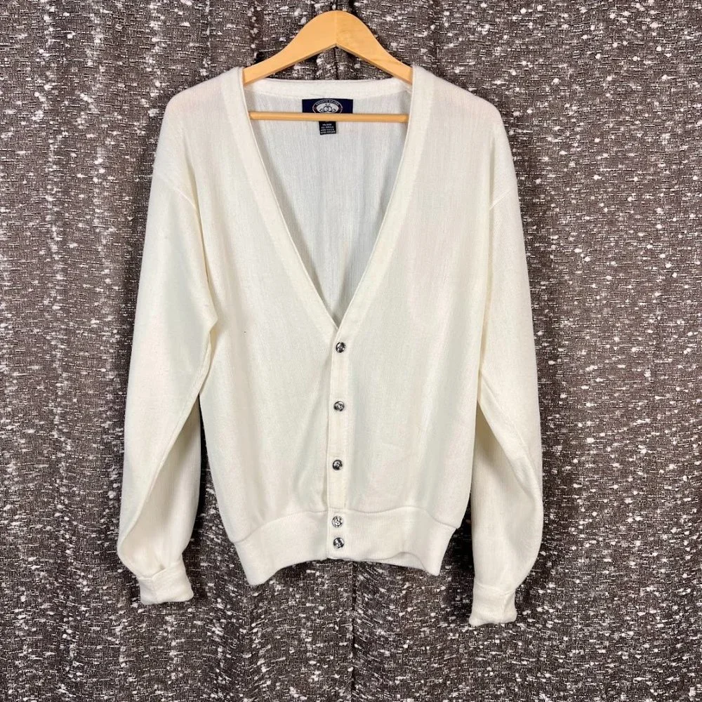 Knights Bridge White Cardigan‎ Sweater